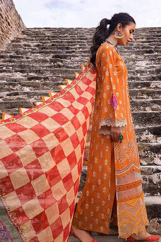 Zainab chottani Rust Chikankari Lawn Luxury Collection