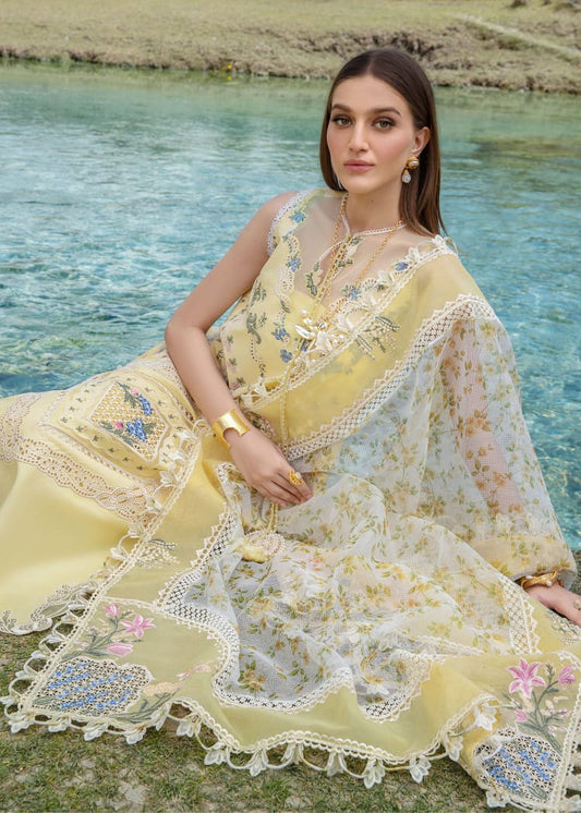 Crimson Lemon Luxury Lawn Embroidery New Arrival 3pc
