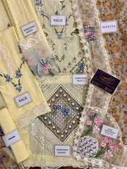 Crimson Lemon Luxury Lawn Embroidery New Arrival 3pc