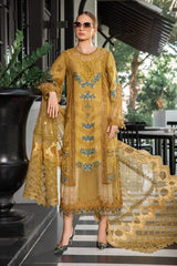 MARIA B MUSTARD CHIKANKARI LUXURY LAWN COLLECTION