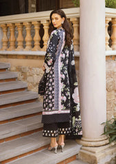 Elaf Black Pure Lawn Digital Print Embroidey Dress