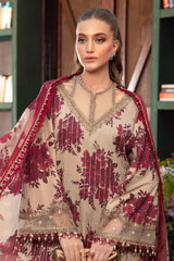 Maria B Maroon Front Emb New Arrival Lawn 3pc