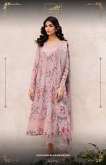 Iznik Digital Print Lawn Embroidery Chikankari New Arrival 3pc