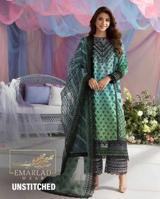 Sobia Nazir | Green Tie N Dye - Lawn Chikankari Collection