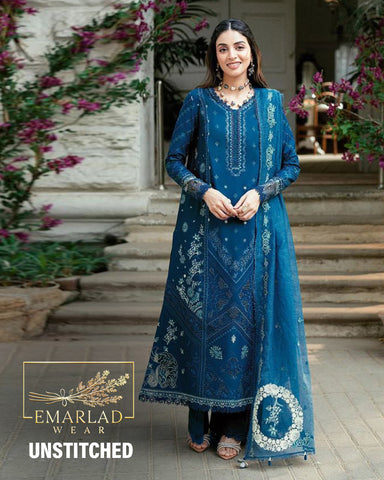 Qalamkar | Zinc - Lawn Collection