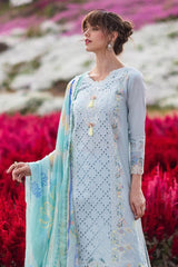 Mushq Green Chikankari Lawn Embroidery Collection