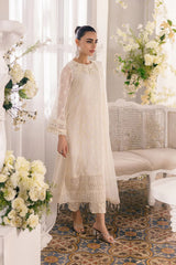 Azure Cream Formal Collection Chiffon Dress 3pc