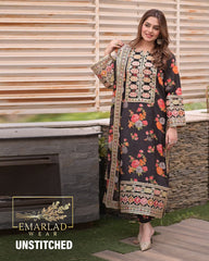 Aneelas | Black  - Silk Embroidered Collection