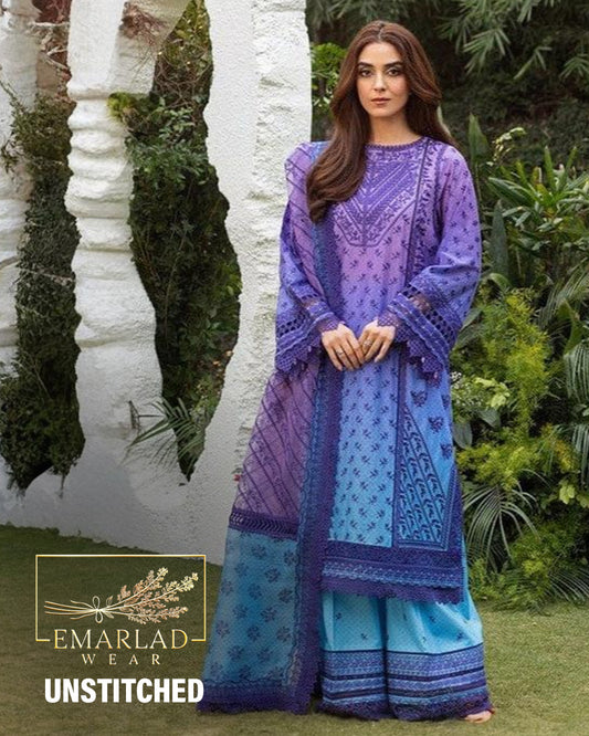 Sobia Nazir | Purple Tie N Dye - Lawn Chikankari Collection