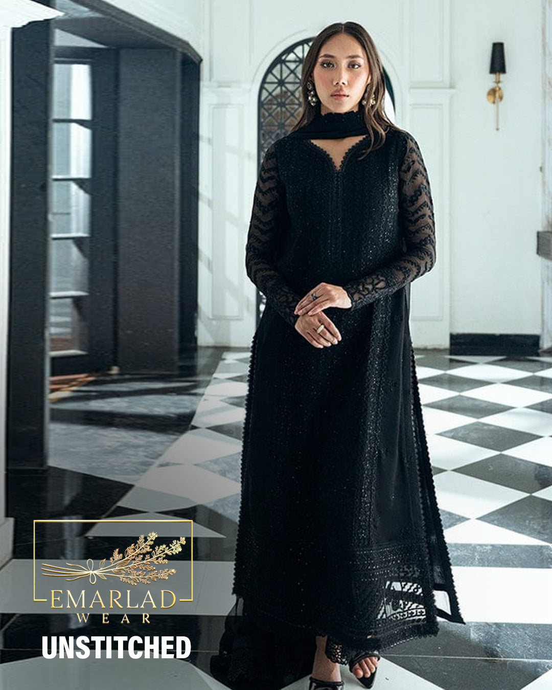 Azure | Black - Chiffon Collection