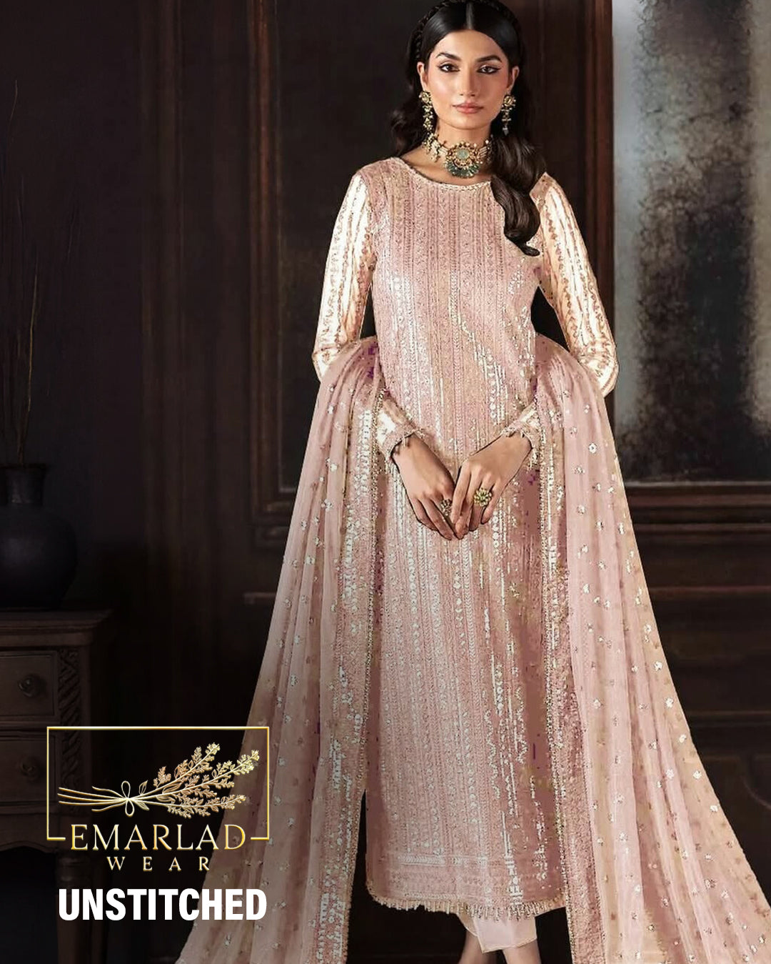 Zarif | Pink - Semi Pure Chiffon Collection