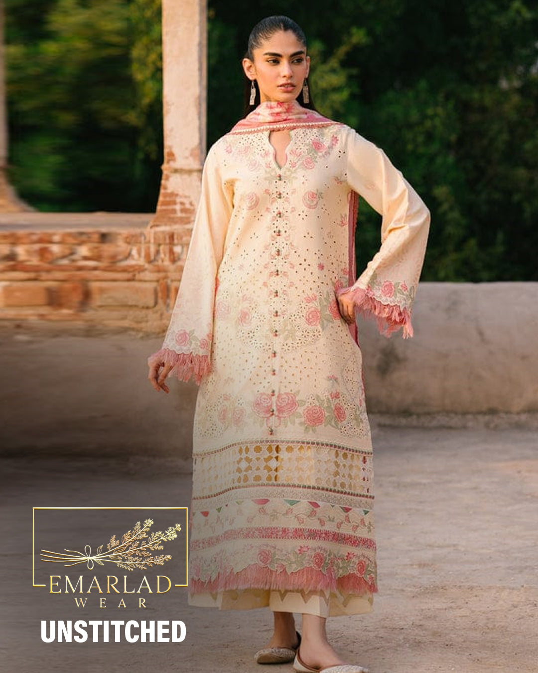 Bin Ilyas | Skin - Cotton Chikankari Collection