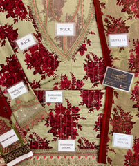 Maria B Maroon Front Emb New Arrival Lawn 3pc