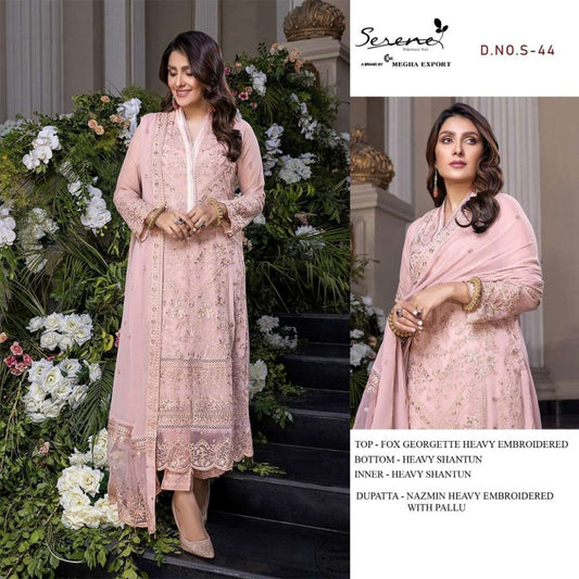 Serene Chiffon Embroidery dress 3pc Formal Collection