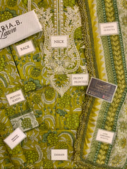 Maria B Mprint | Mustard Green - Lawn Collection