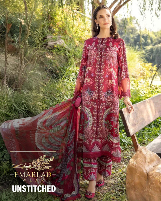 Iznik | Maroon - Lawn Collection