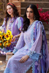 MUSHQ LIlAC CHIKANKARI DRESS EMBROIDERY