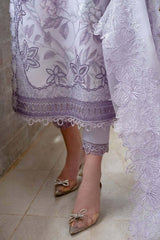 Mushq Lilac Pure Lawn Embroidery Dress 3pc