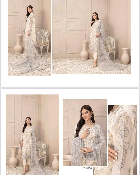 DESIGNER WEAR CHIFFON COLLECTION HAND WORK O,2