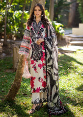 Elaf black gala Pure Lawn Embroidery Collection 3pc