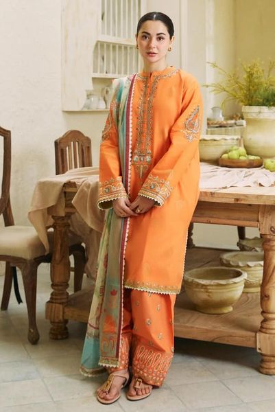CoCo Orange Luxury Dress New Arrival Embroidery