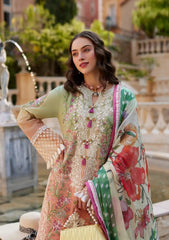 Mushq Tie & Dye Print Chikankari Emb Dress 3pc