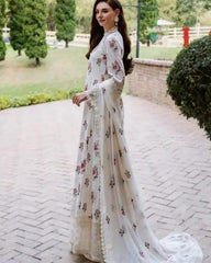 Bareeze off White Pure Lawn Embroidery Collection