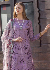 Adan Libas Purple Luxury Lawn Embroidery Dress Chikankari