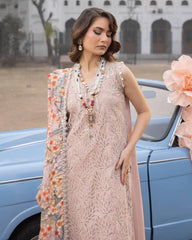 Ittehad Tpink Shifli Chikankari Embroidery Dress 3pc