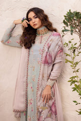 Iznik Green Chikankari Lawn Embroidery Dress 3pc