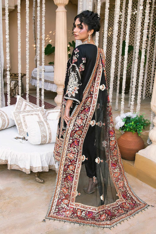 Designer Wear Embroidery Dress Hand Work Black