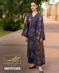 Baroque | Navy Blue - Lawn Collection