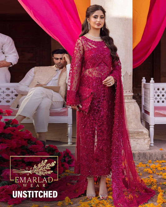 Kanwal Malik | Shocking Pink - Net Collection