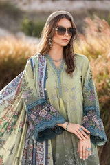 Maria B Green Digital Emb New Arrival Pure Lawn 3pc