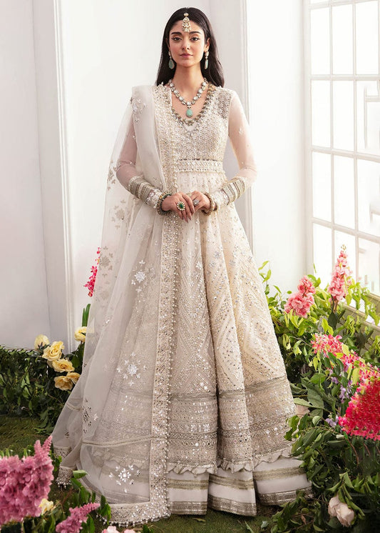 Zaha Embroidered Organza Dress maxi off White