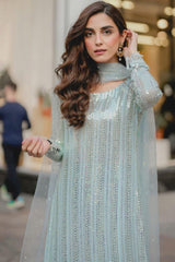 MAYA AVELINE SKY BLUE CHIFFON DRESS