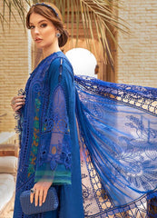 Maria B Blue Chikankari Lawn Embroidery New Arrival 3pc