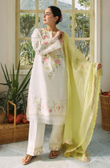 CoCo Off White Lawn Embroidery Dress Chikankari Collection