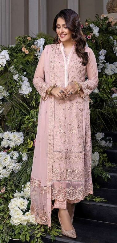 Serene Chiffon Embroidery dress 3pc Formal Collection