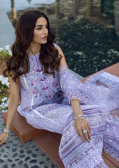 KANWAL MALIK ZAIRA LAVENDER LAWN EMB COLLECTION