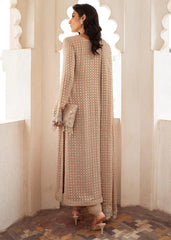 Barouqe Brown Formal Collection Stitched Chiffon Dress 3pc