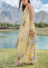Crimson Lemon Luxury Lawn Embroidery New Arrival 3pc