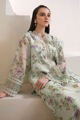 Baroque Green Pure Lawn Embroidery Dress New Arrival