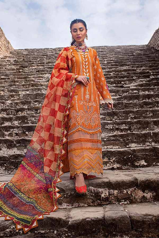 Zainab chottani Rust Chikankari Lawn Luxury Collection