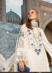 Maria B White Luxury Lawn Collection Chikankari