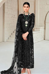 Maryam Hussain Black Formal Wear Net dress Formal Collection