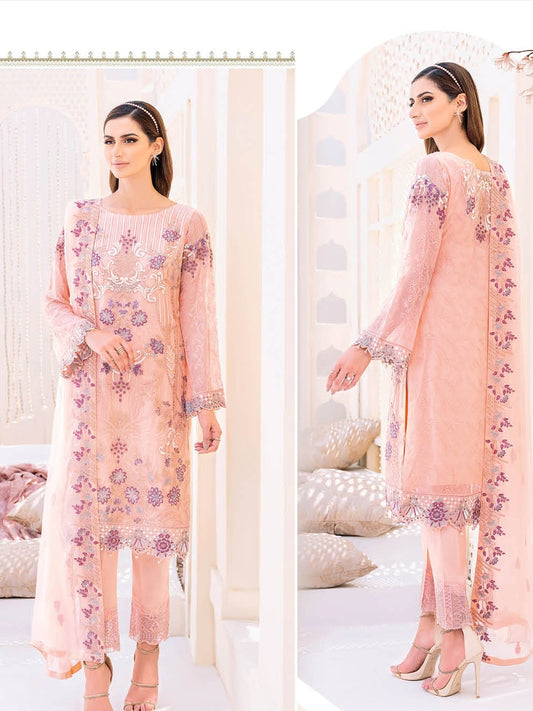 RAMSHA CHIFFON COLLECTION EMBROIDERY 3PC