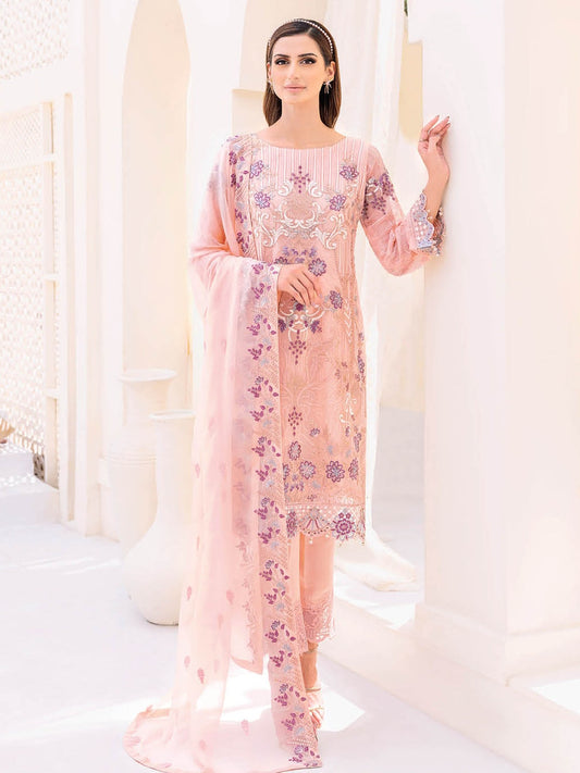 RAMSHA CHIFFON COLLECTION EMBROIDERY 3PC