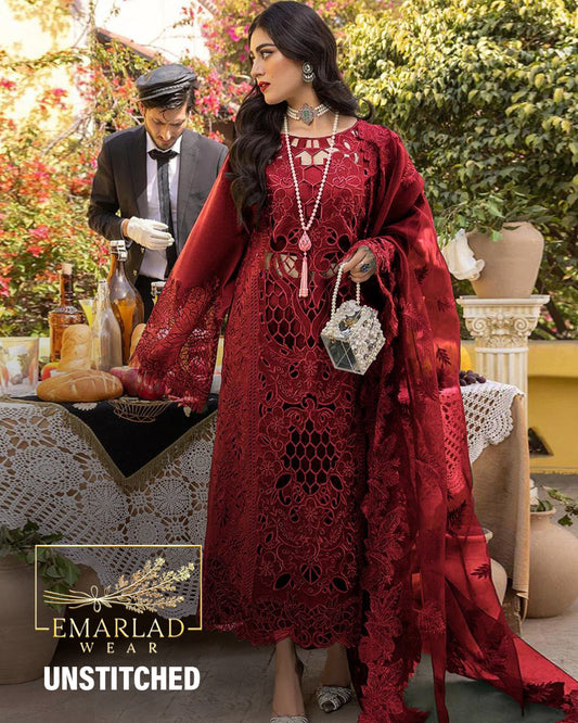 Bin Ilyas | Maroon - Chikankari  Collection