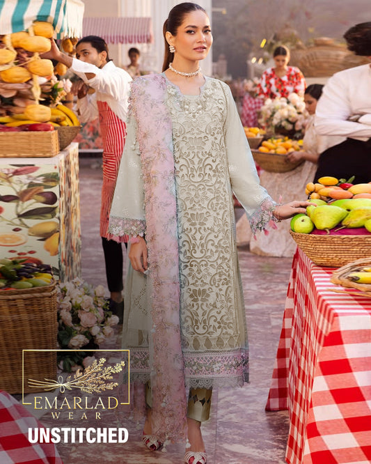 Sardinia | Pista Green - Cotton Chikankari Collection